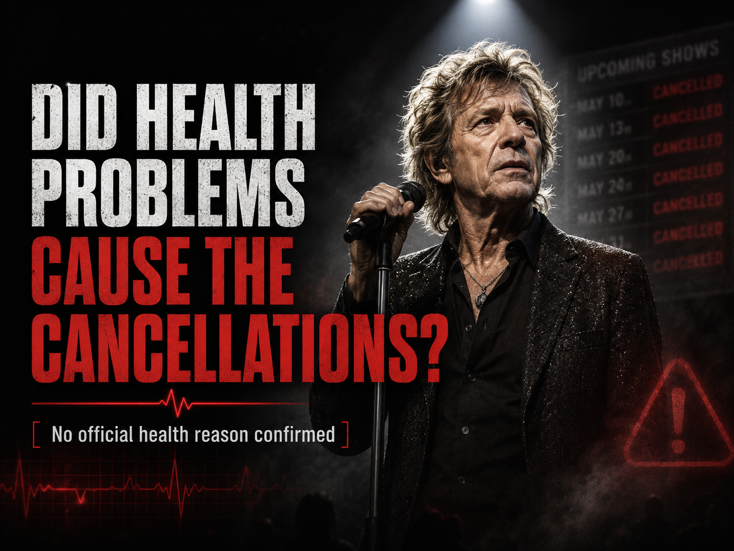 Did Health Problems Cause the Cancellations?
