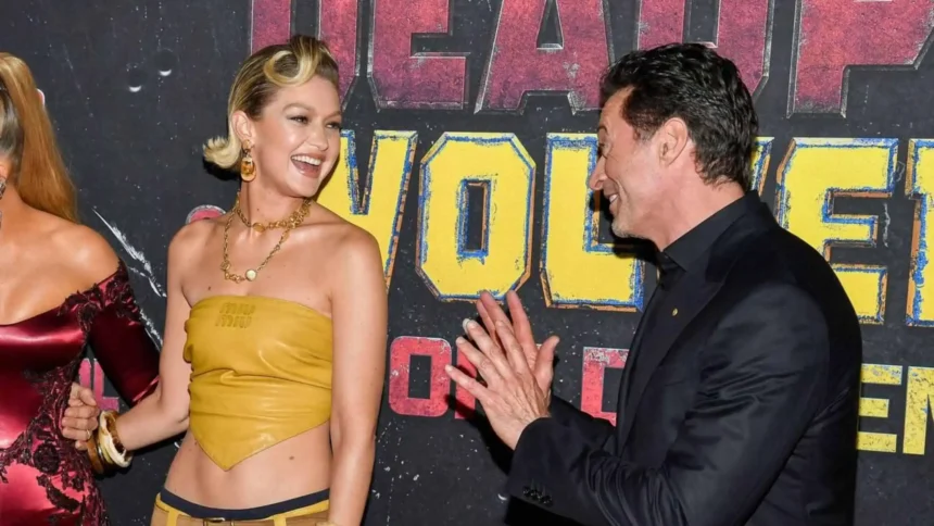 Hugh Jackman and Gigi Hadid