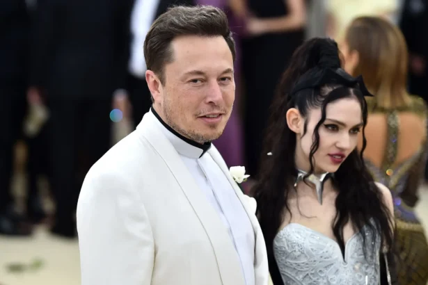 Grimes and Elon Musk attend the Heavenly Bodies